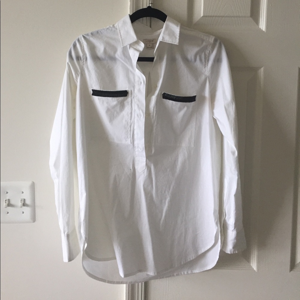 J. Crew white tunic