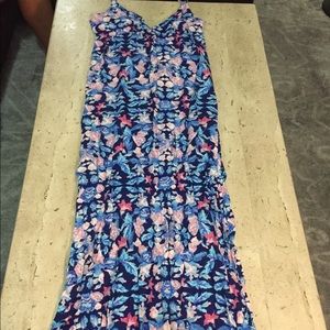 Floral maxi w adjustable straps