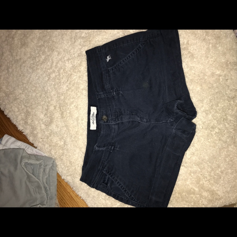 Navy blue stretchy shorts