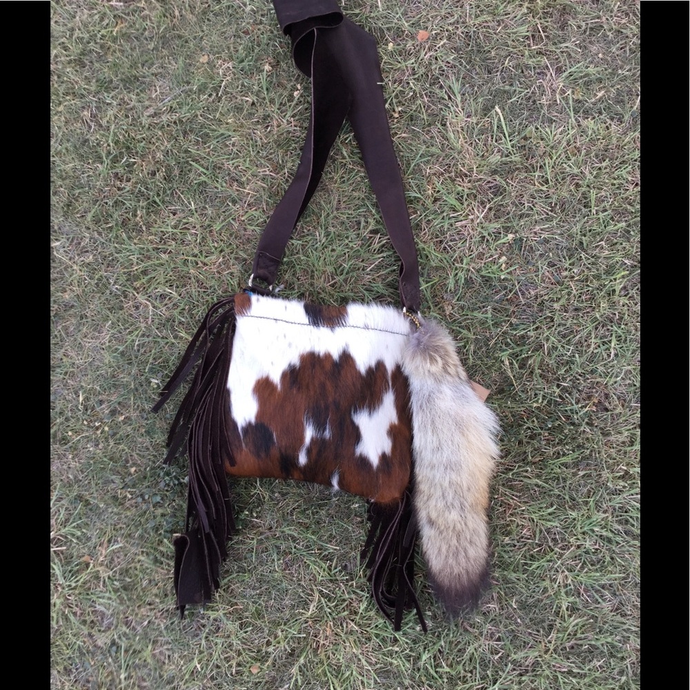 Cowhide purse