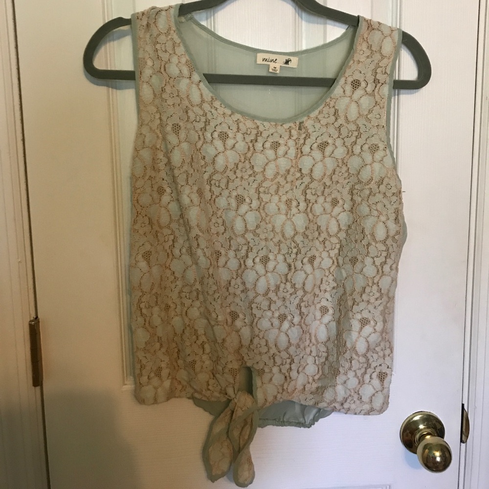 Lace tank top