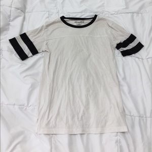 white stripe shirt