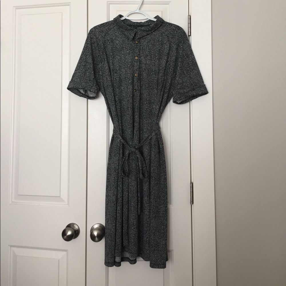 Lands End Black and White Dress size XL/18