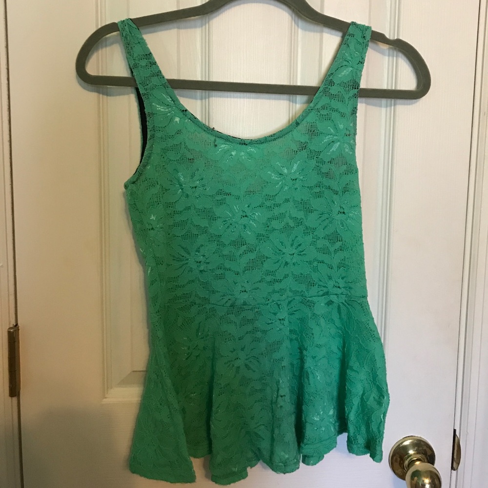 Peplum tank top