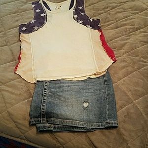 Racer back Americana tank top