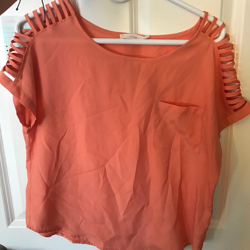 Orange shirt