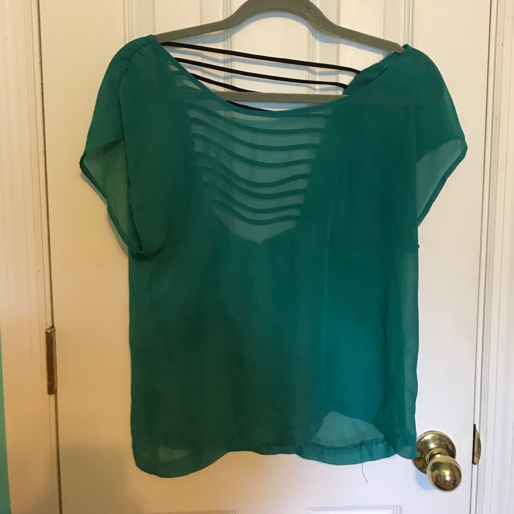 Green blouse