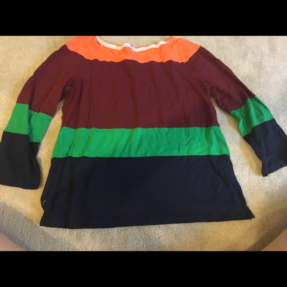 J crew 3/4 length sleeved top