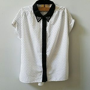 Princess by Vera Wang heart print shirt L NWOT