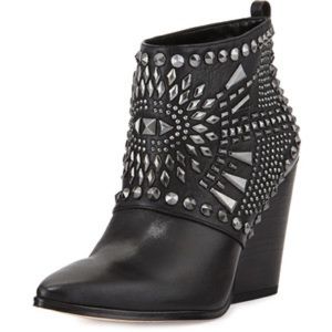 BCBG MAX AZRIA CREED STUDDED ANCKLE BOOTIE