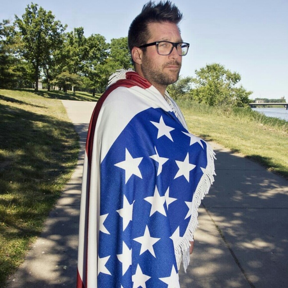 SOLD OUT!!! US Flag 5 feet Round Beach Towel - Picture 3 of 6