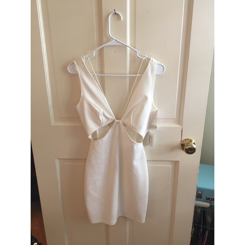 NWT White Cutout Bodycon Dress