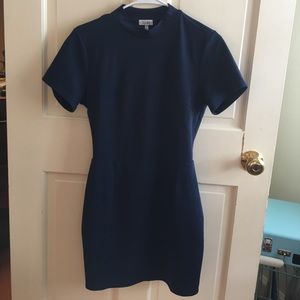 Tobi Open Back Backless Mock-Neck Dress