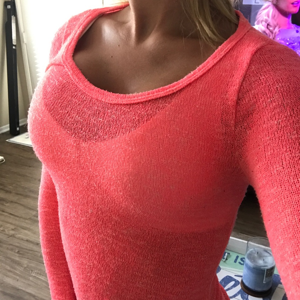 Hot pink Charlotte Russe shirt sweater