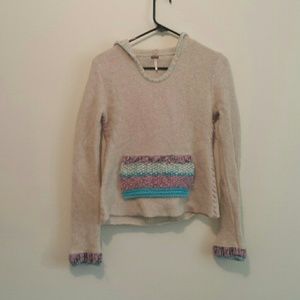 Free people wool hooded sweater