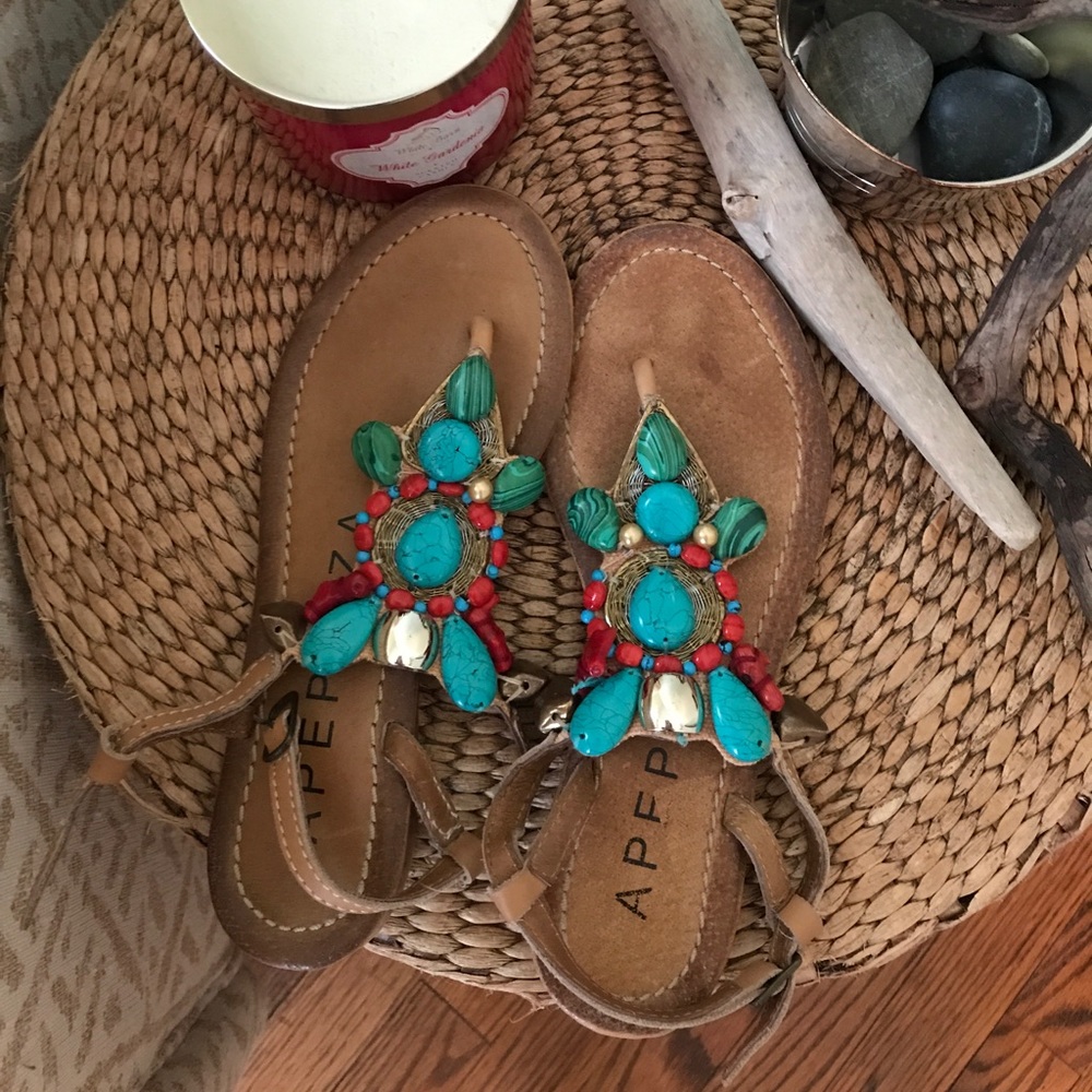 Apepazza beautiful jeweled sandals!