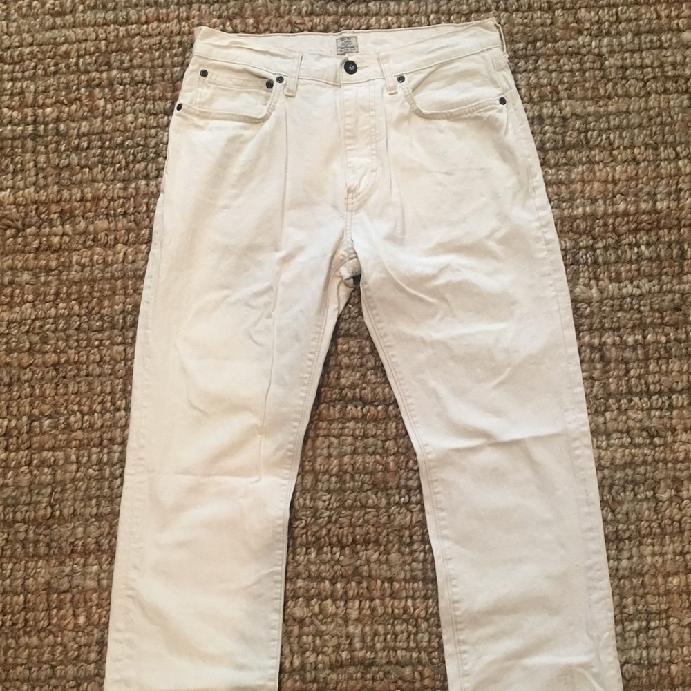 J.Crew cream colored jeans EUC