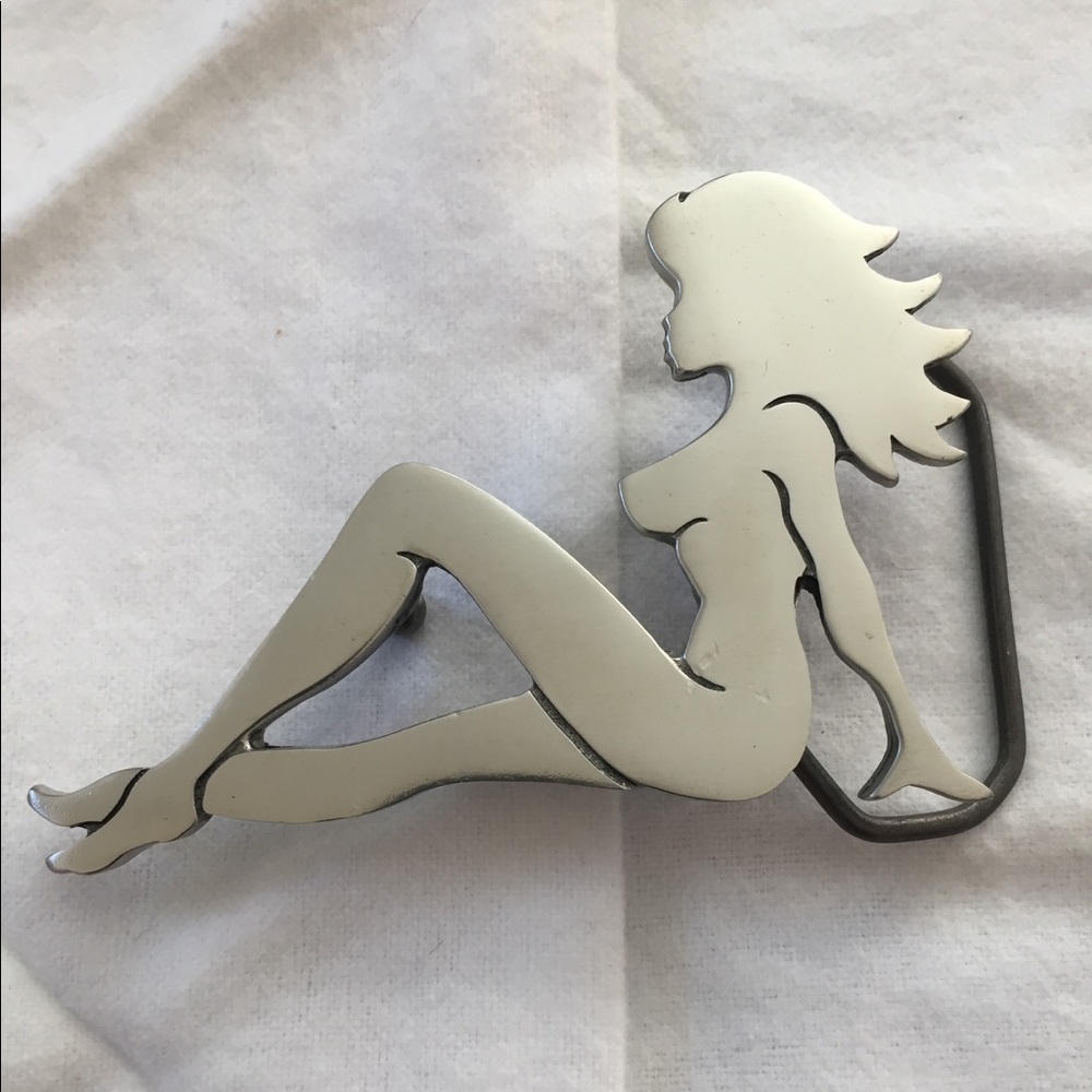 Mud flap girl belt buckle. NEW