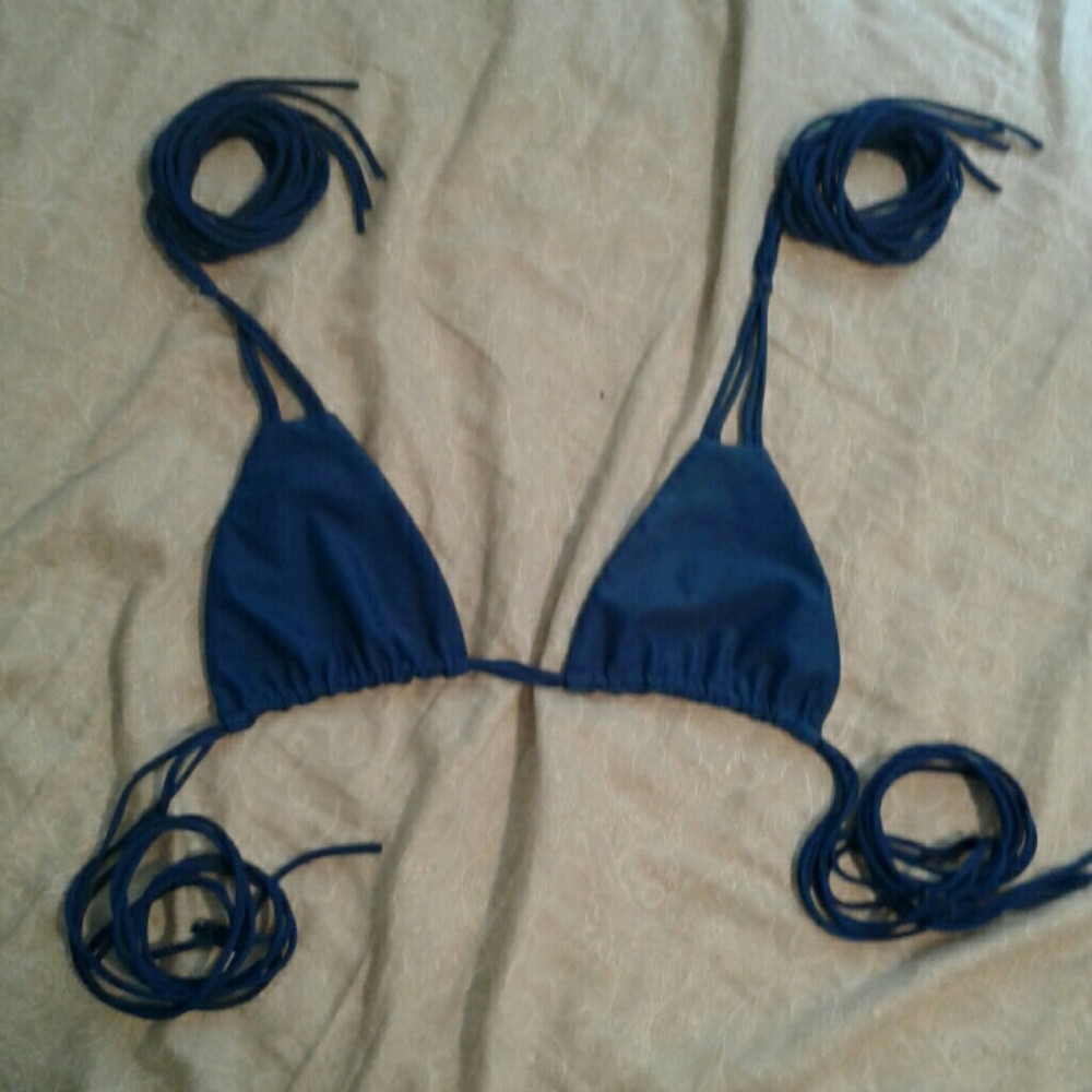 Mikoh ocean blue bikini top