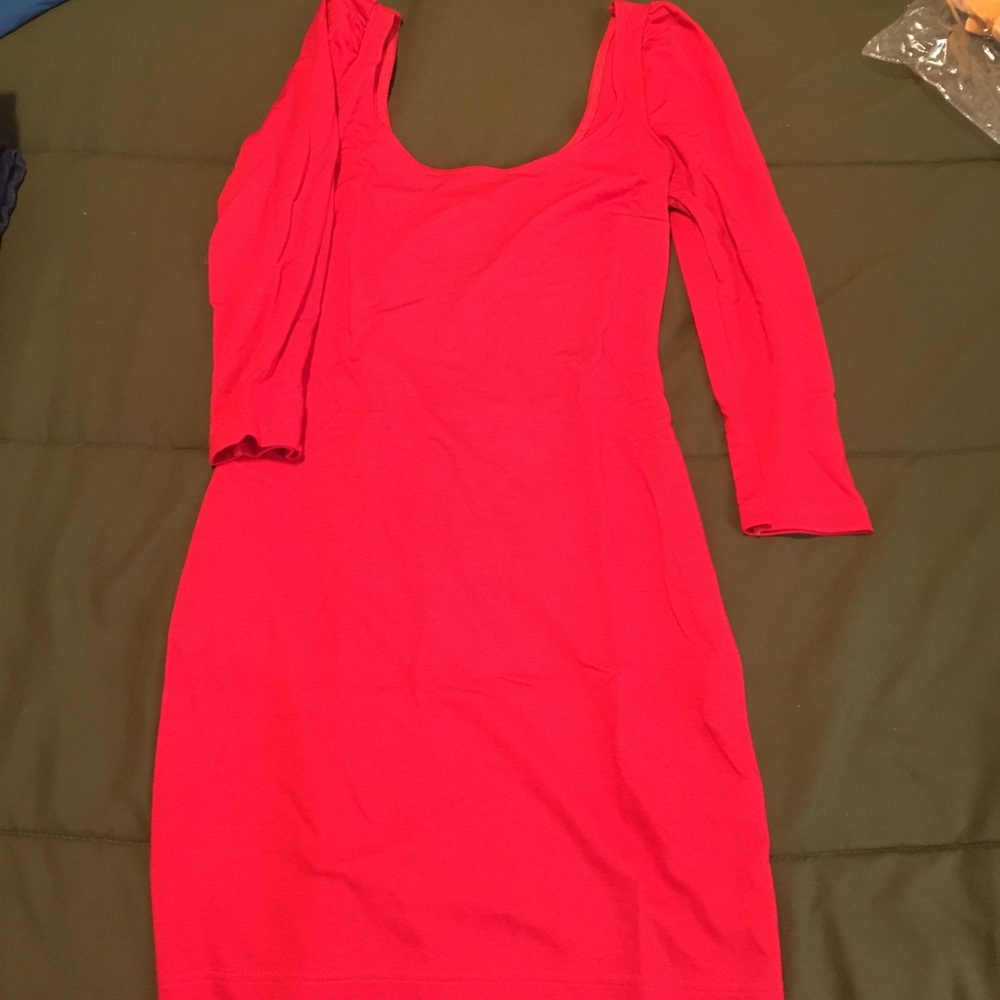 Hot Red Mini Bodycon dress