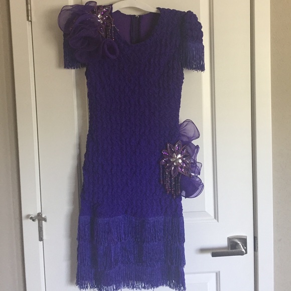 Vintage 80's Party Holiday Dress 🎉 - Picture 1 of 6