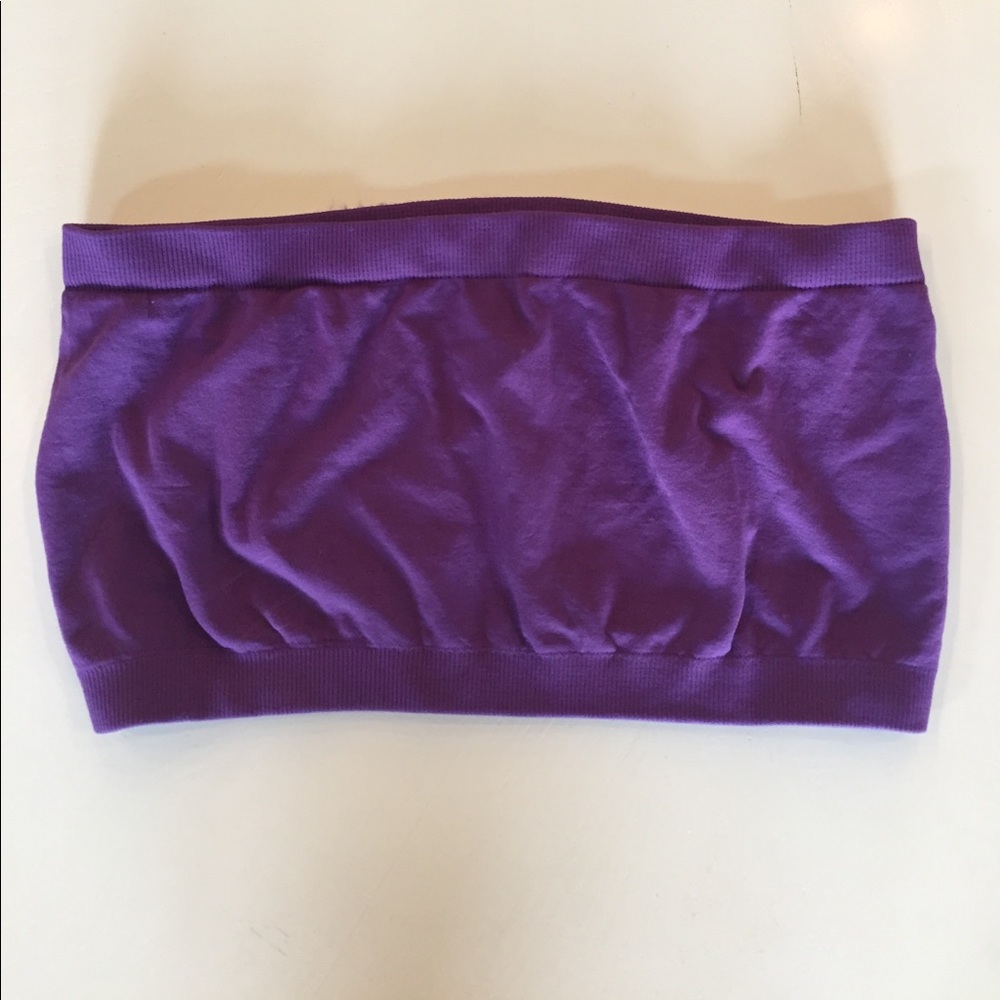 Purple tube bra