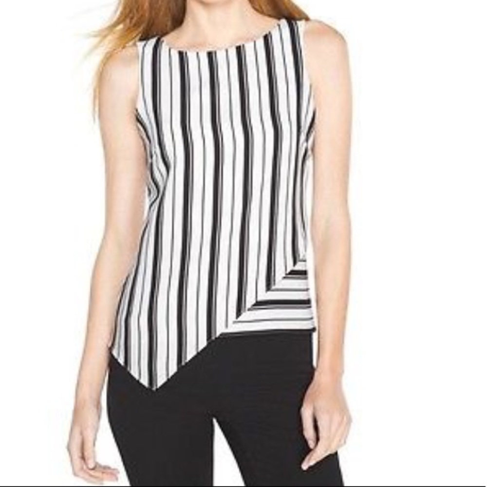 White House Black Market Asymmetrical Top size 6