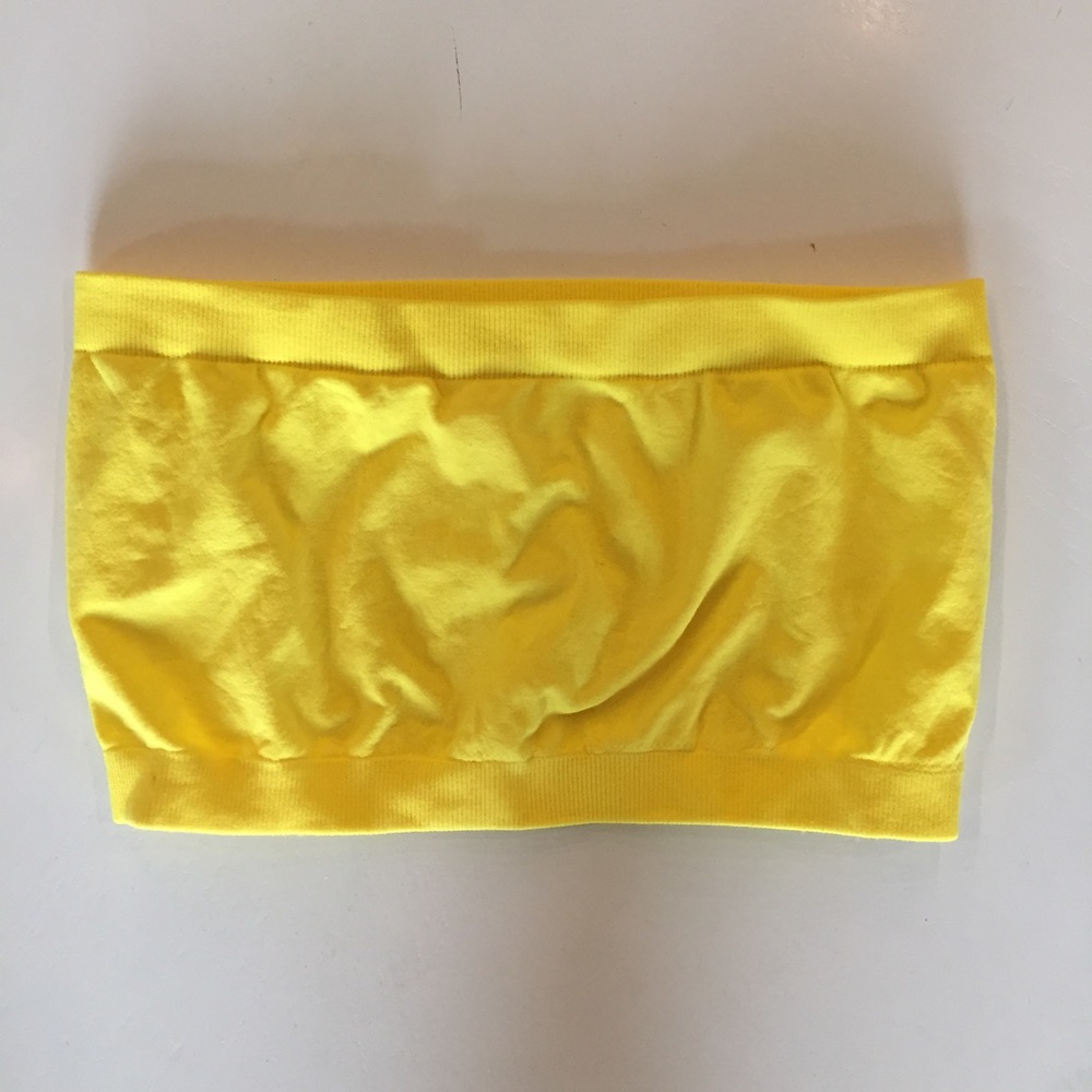 Yellow tube bra