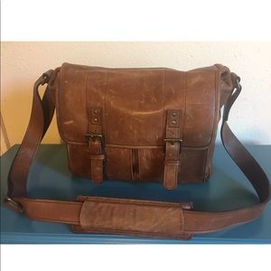 Prince Street Camera Messenger Bag -Antique Cognac