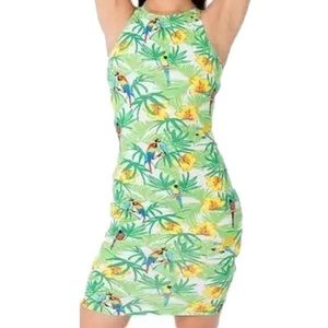 Island Vibes Aa Tropical Print Dress - image 1