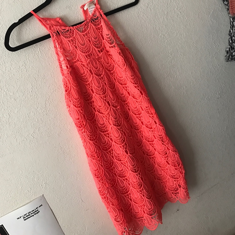 Coral summer dress