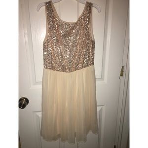 Gold homecoming/prom dress!