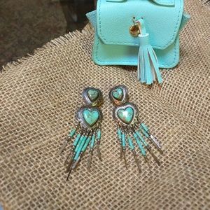 Vintage Turquoise Silver Earrings