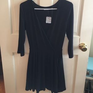 NWT Urban Outfitters Deep V LBD mini dress