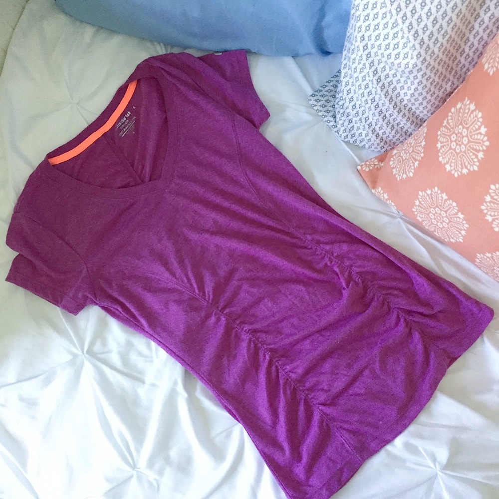 Marika Tek Purple Workout Top, Size Small