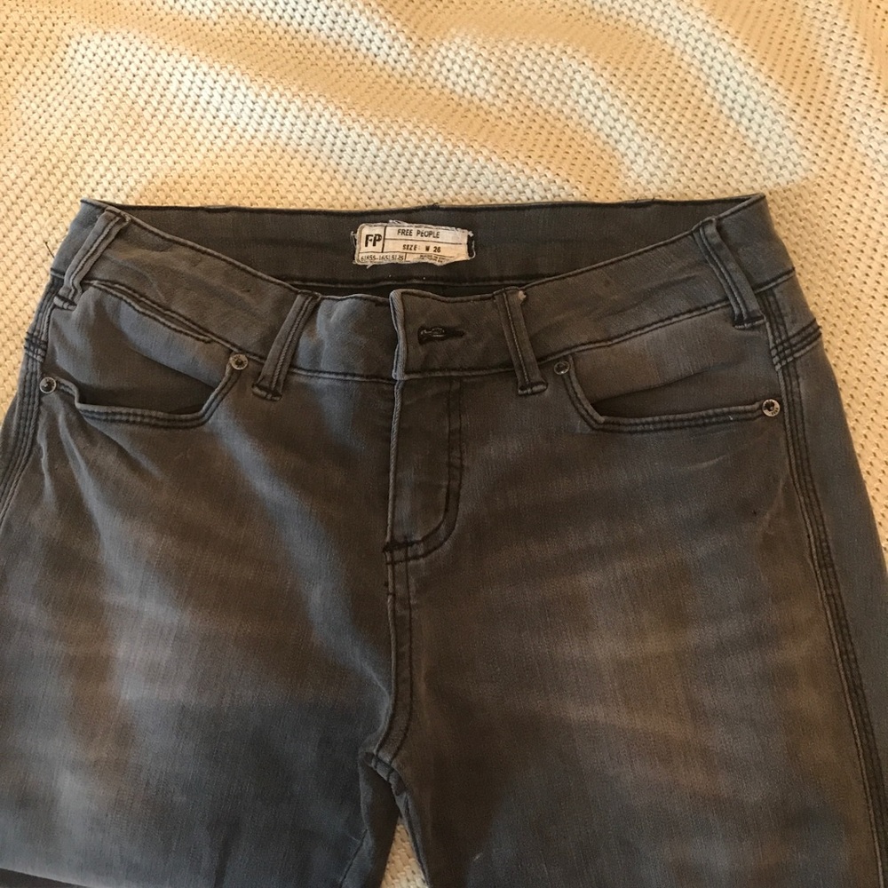 Free People Dark Grey Jeans