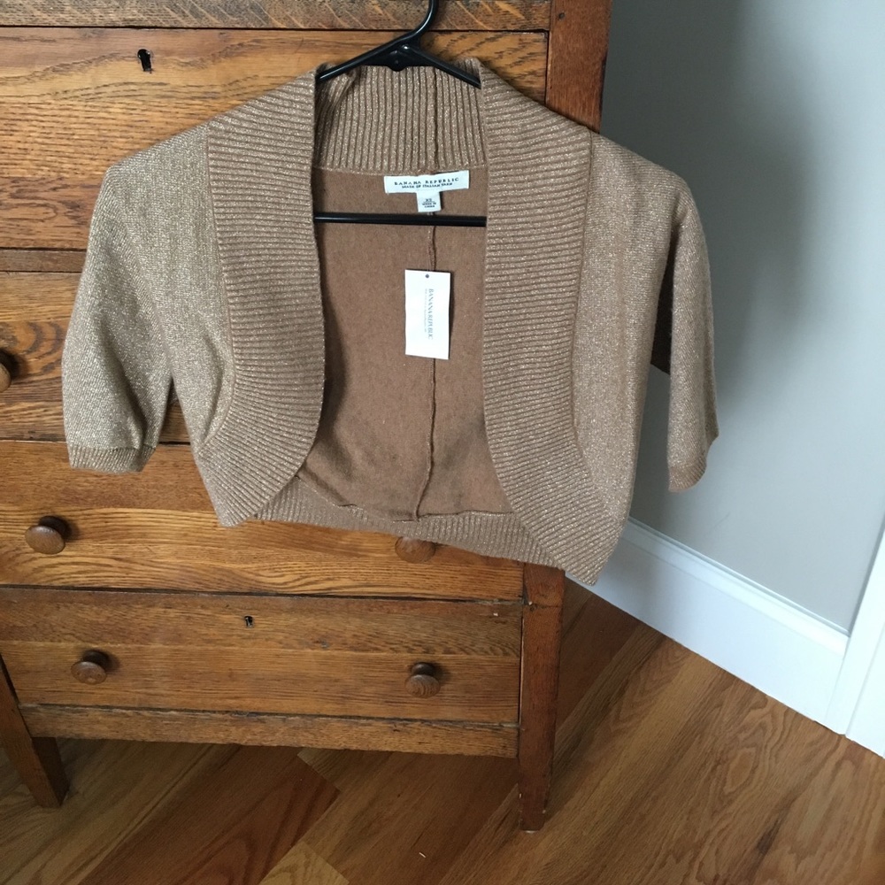 Banana Republic gold dress jacket