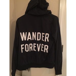 Wish You Were Northwest Zip up windbreaker jacket