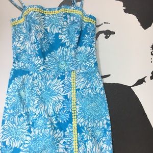 Lilly Pulitzer Bright Blue Floral secret romper 00