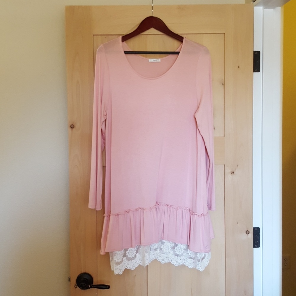 Pink Tunic with lace