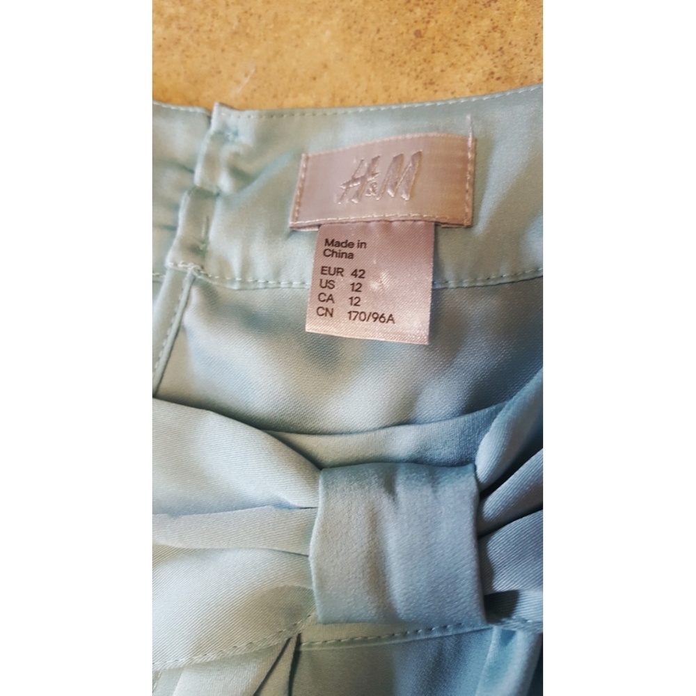 H&M Teal Sleeveless Bow Dress_4