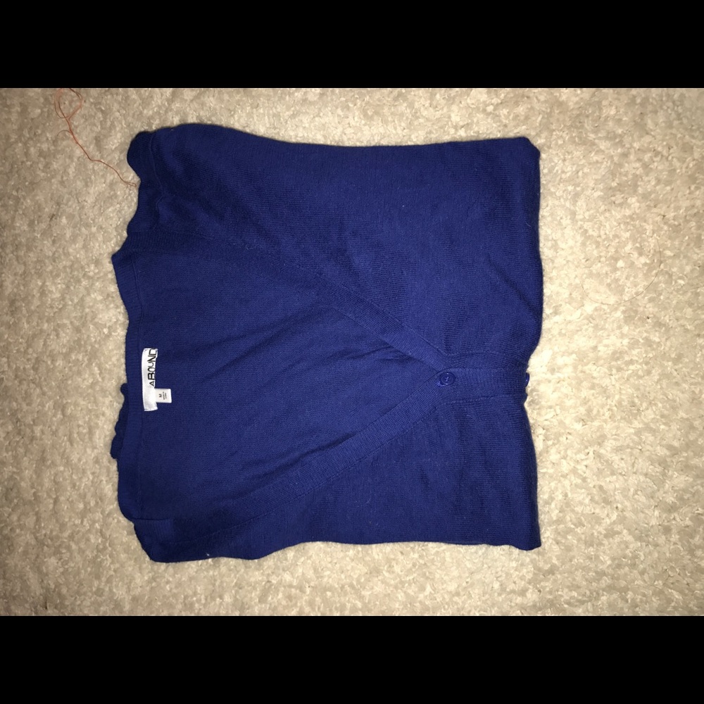 Royal blue thin cardigan