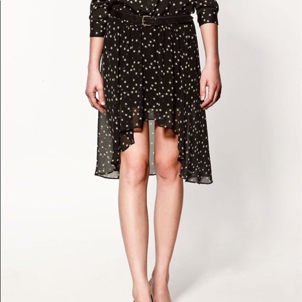 Zara high low skirt