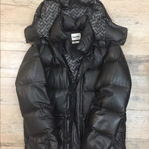Kaws Original Fake Leather Down Jacket