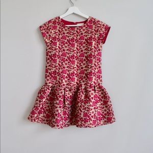 Mini hot pink embroidered dress!