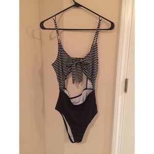 Urban Outfitters Tie Front One Piece Swimsuit