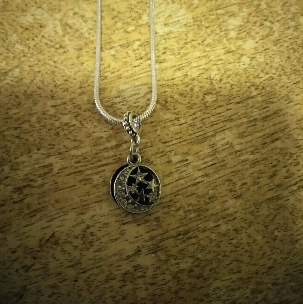 Fine Moon and Star Necklace by Tiny Teasures!