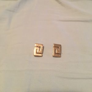 Versace Greek Key Earrings