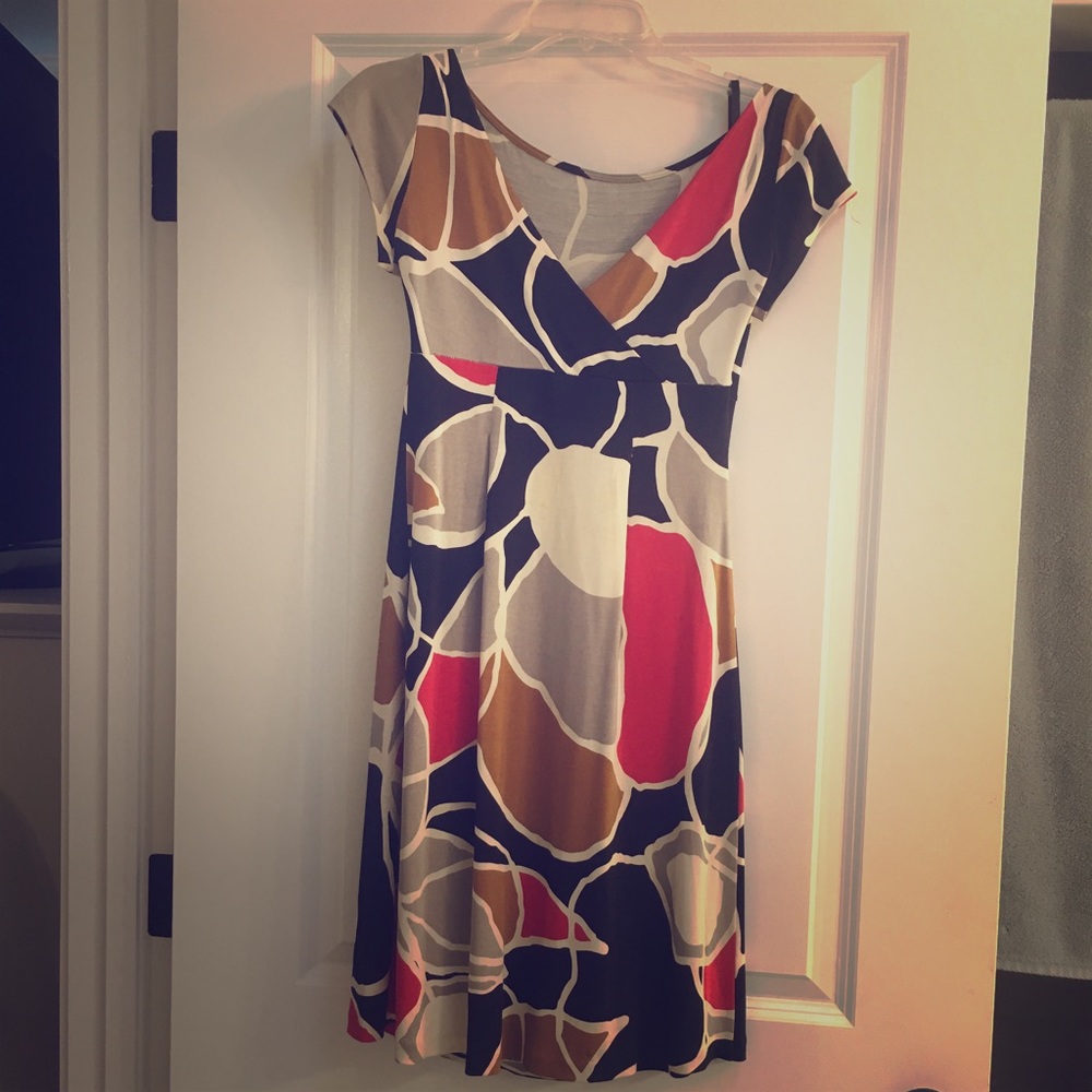Diane von Furstenberg patterned dress 2 red black