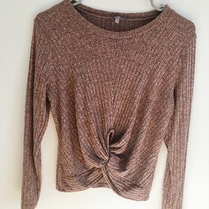 Charlotte Russe Twist Front, Knit Pullover